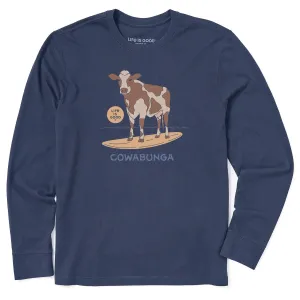Men's Cowabunga Long Sleeve Crusher Tee Life is Good