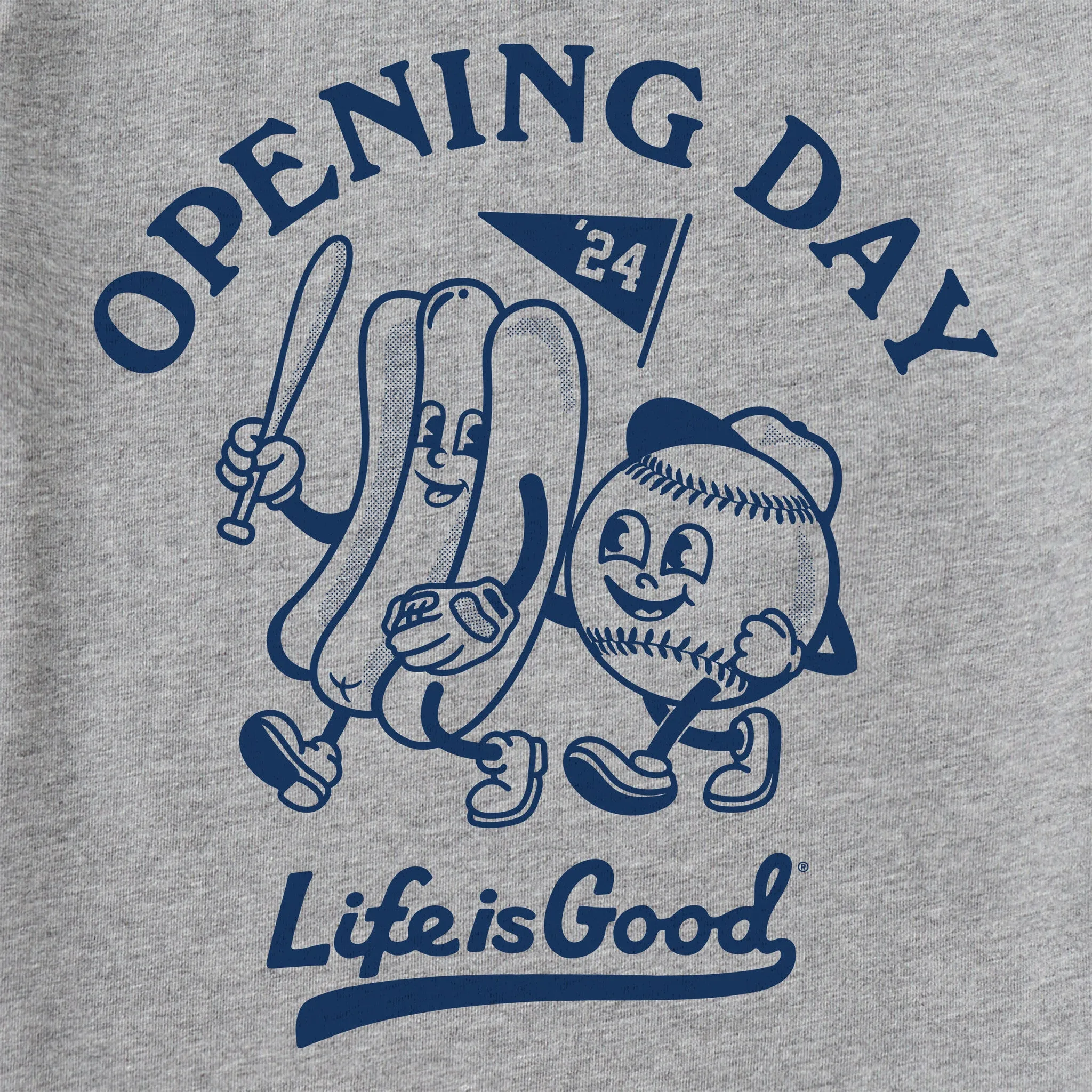 Men's Craft Opening Day '24 Baseball Short Sleeve Crusher Tee Life is Good