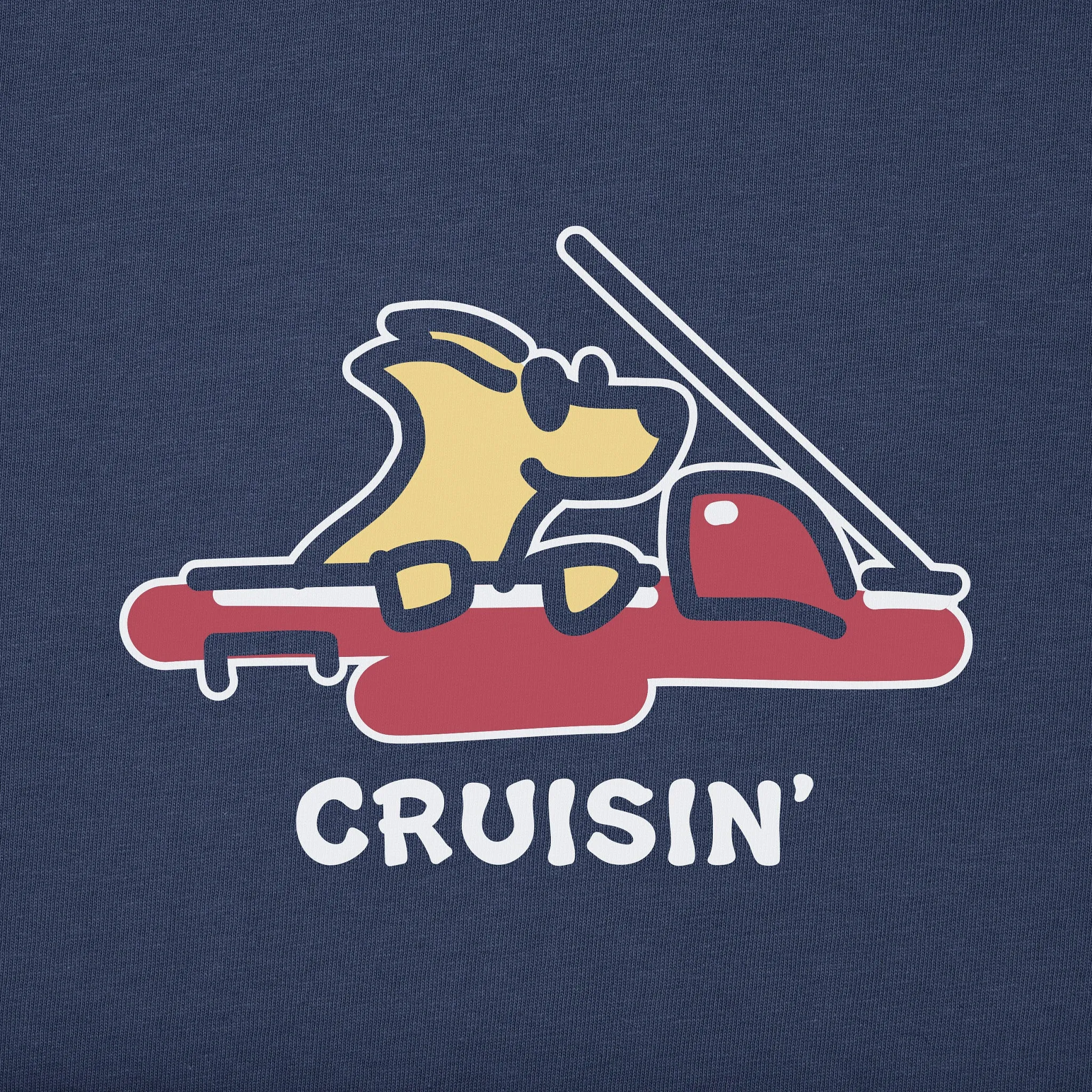 Men's Cruisin' Rocket Long Sleeve Crusher Tee Life is Good