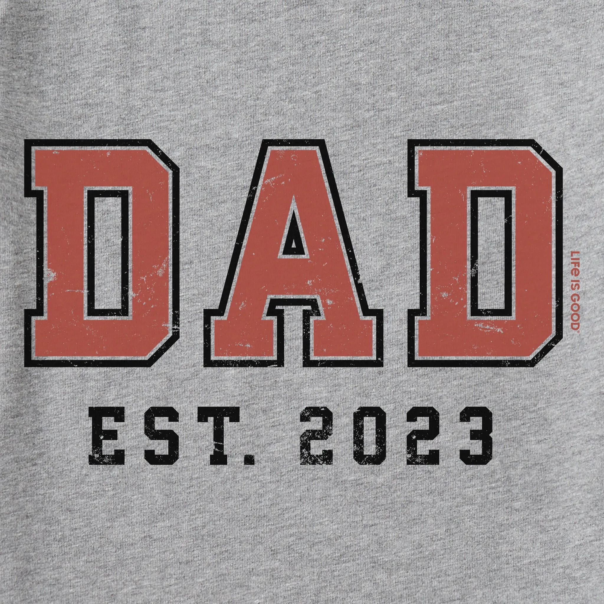 Men's Dad Est 2023 Short Sleeve Tee Life is Good
