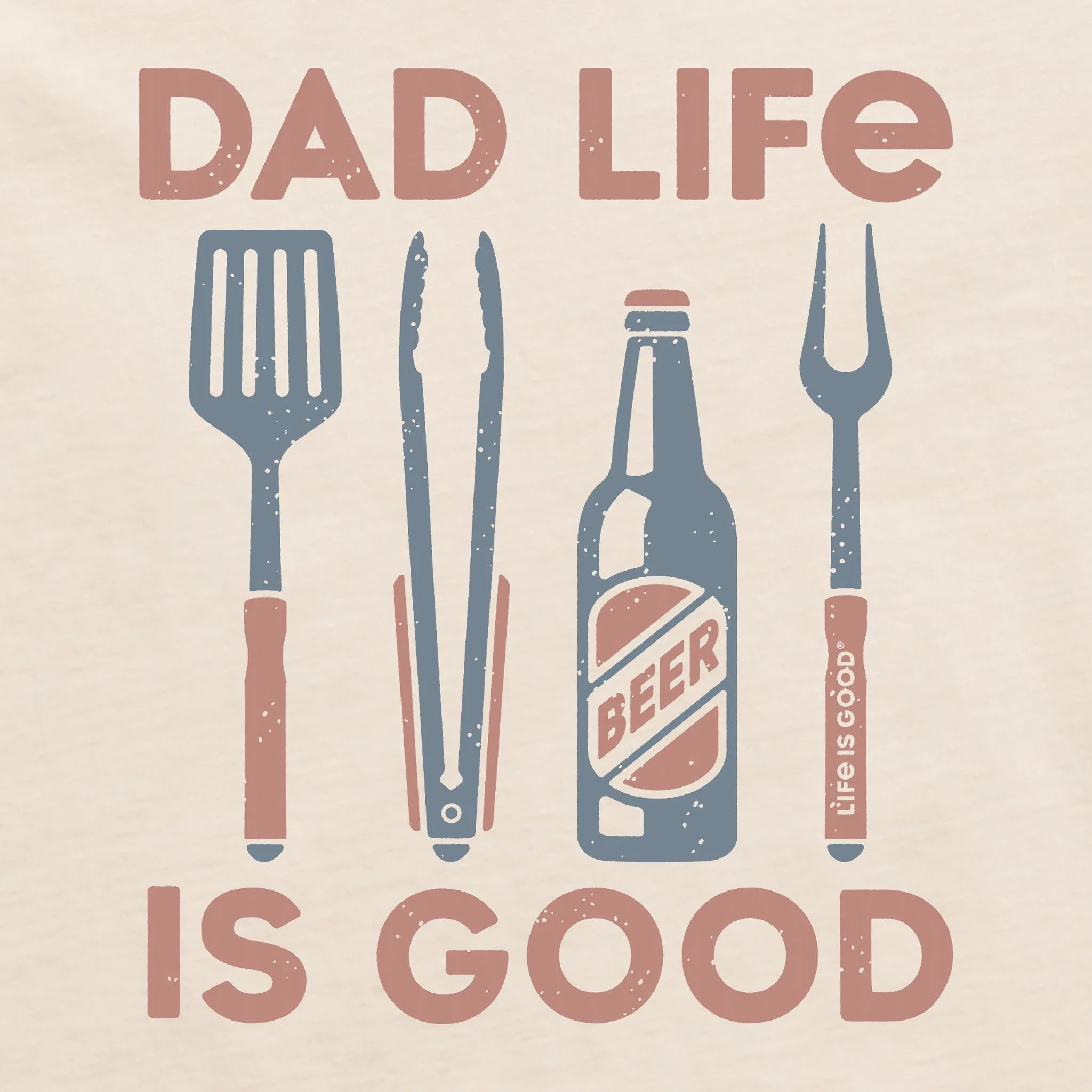 Men's Dad LIG Grilling Short Sleeve Crusher Tee Life is Good