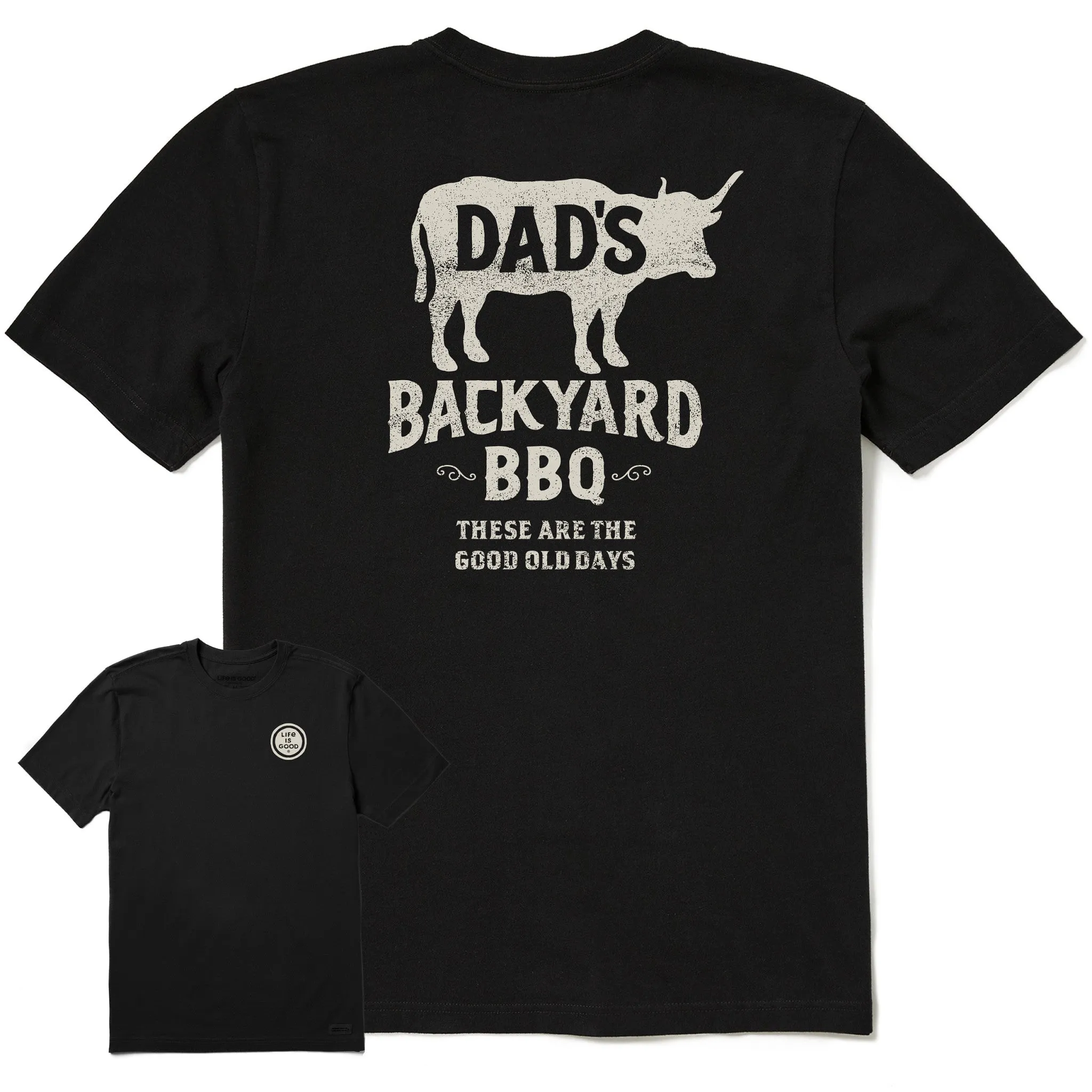 Men's Dad's Backyard BBQ Short Sleeve Tee Life is Good