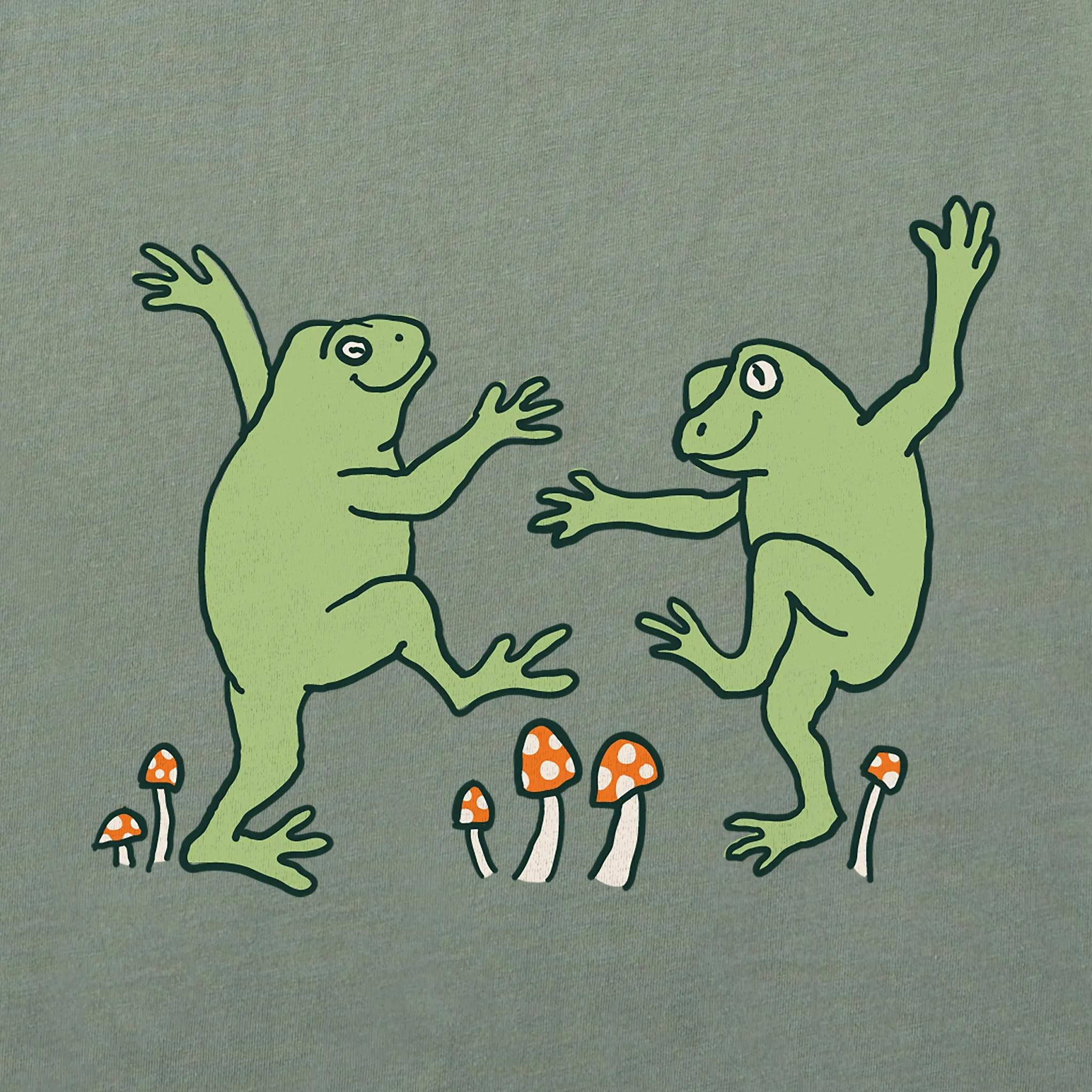 Men's Dancing Frogs Short Sleeve Crusher Tee Life is Good