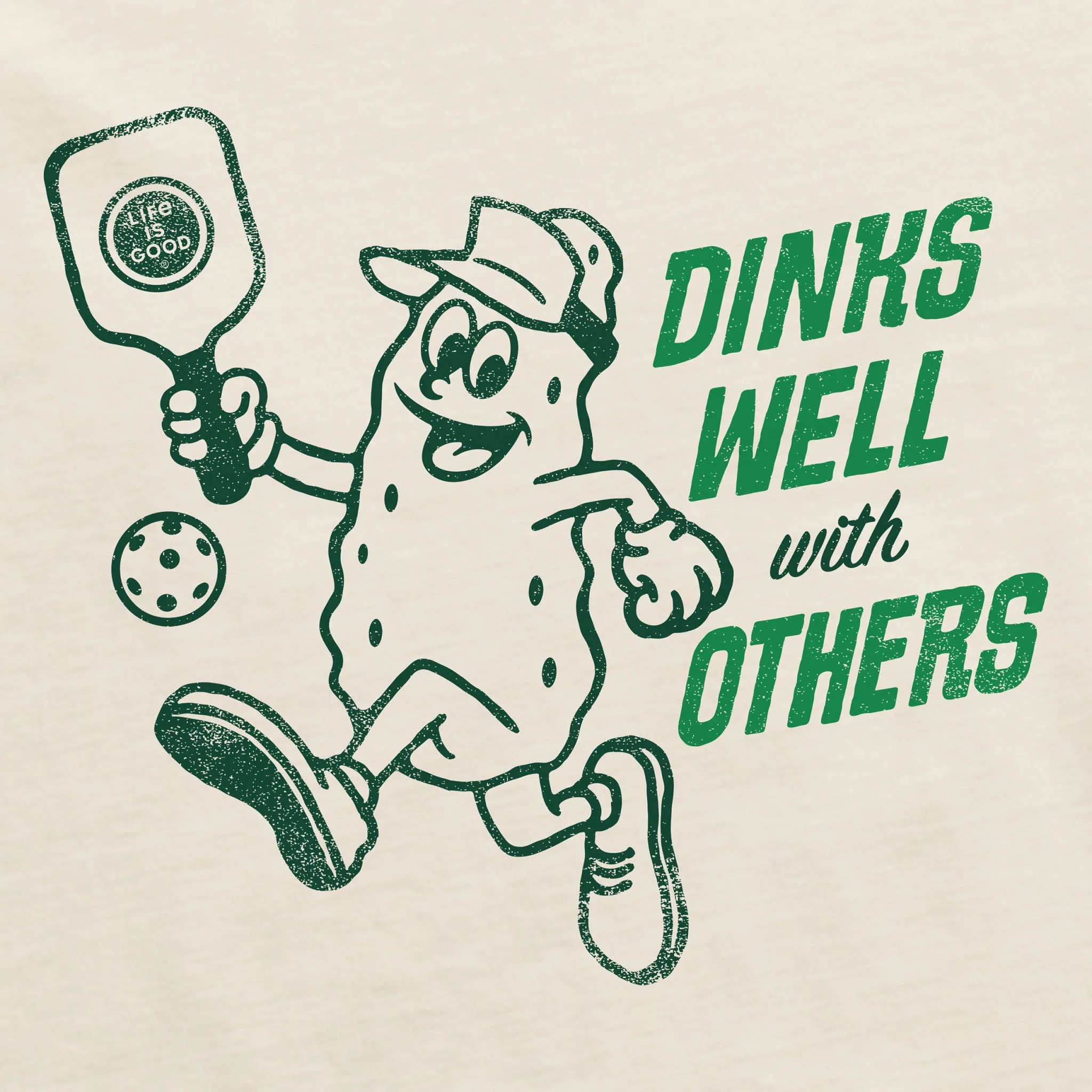 Men's Dinks Well Short Sleeve Crusher Tee Life is Good