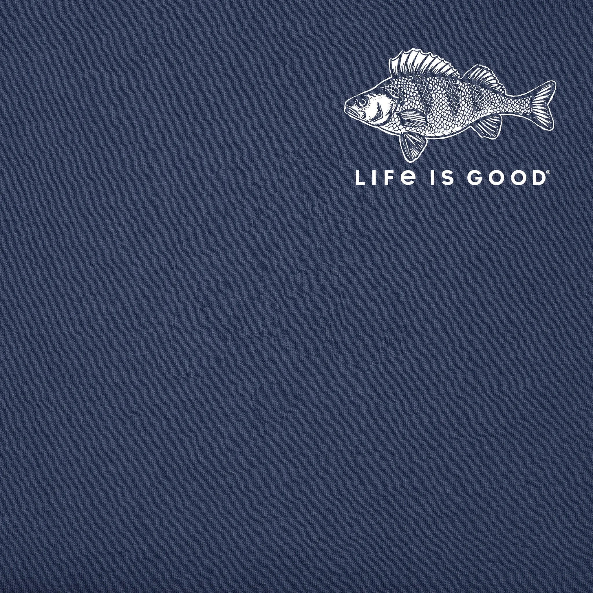 Men's Diversified Freshwater Catches Short Sleeve Crusher-LITE Tee Life is Good
