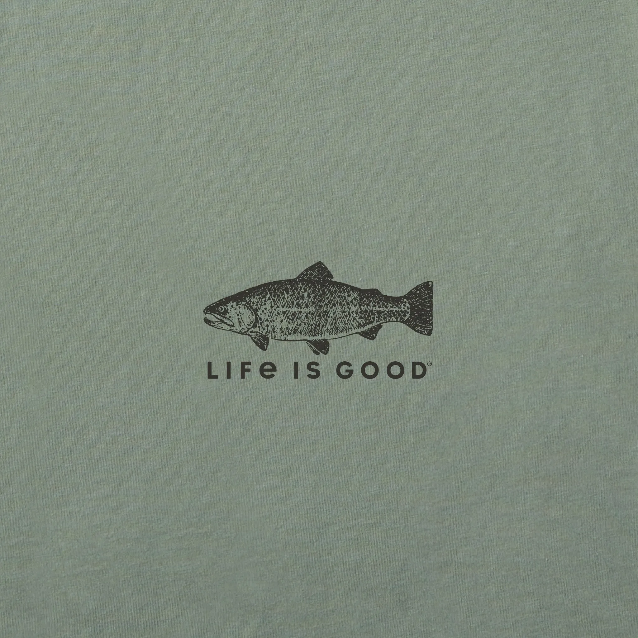 Men's Diversified Freshwater Catches Short Sleeve Crusher Tee Life is Good