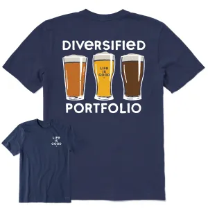 Men's Diversified Portfolio Beer Short Sleeve Tee Life is Good