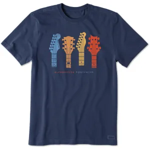 Men's Diversified Portfolio Guitars Short Sleeve Tee Life is Good
