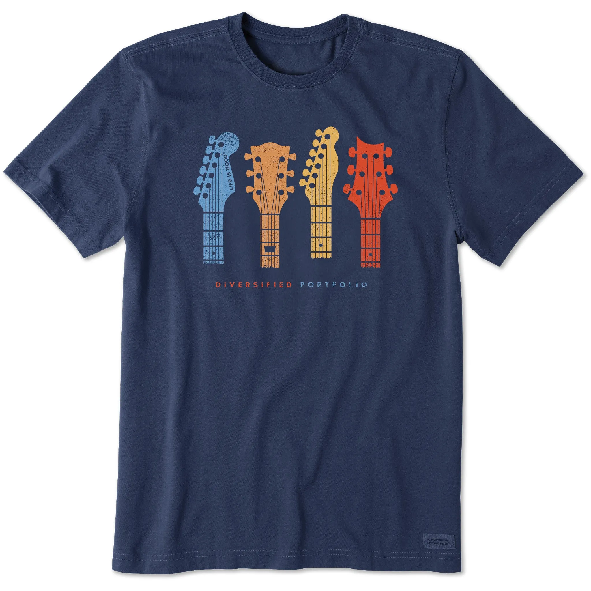 Men's Diversified Portfolio Guitars Short Sleeve Tee Life is Good