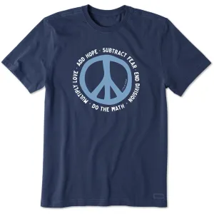 Men's Do The Math for Peace Short Sleeve Crusher Tee Life is Good