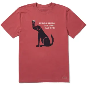 Men's Dog Beers Short Sleeve Crusher Tee Life is Good
