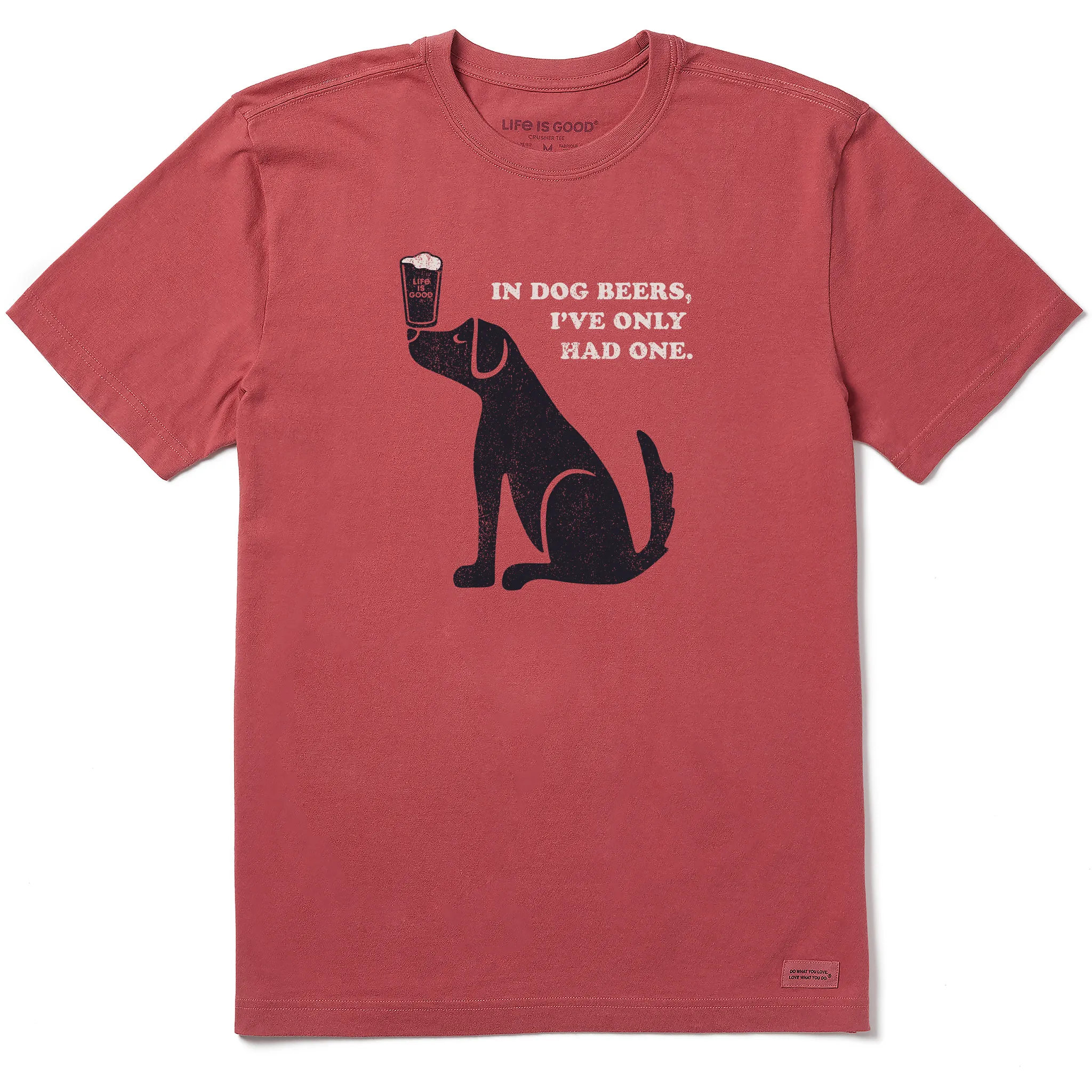 Men's Dog Beers Short Sleeve Crusher Tee Life is Good
