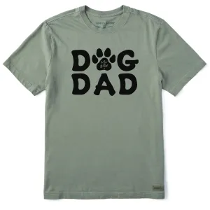 Men's Dog Dad Paw Short Sleeve Tee Life is Good