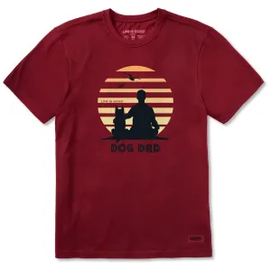 Men's Dog Dad Retro Beach View Short Sleeve Crusher Tee Life is Good