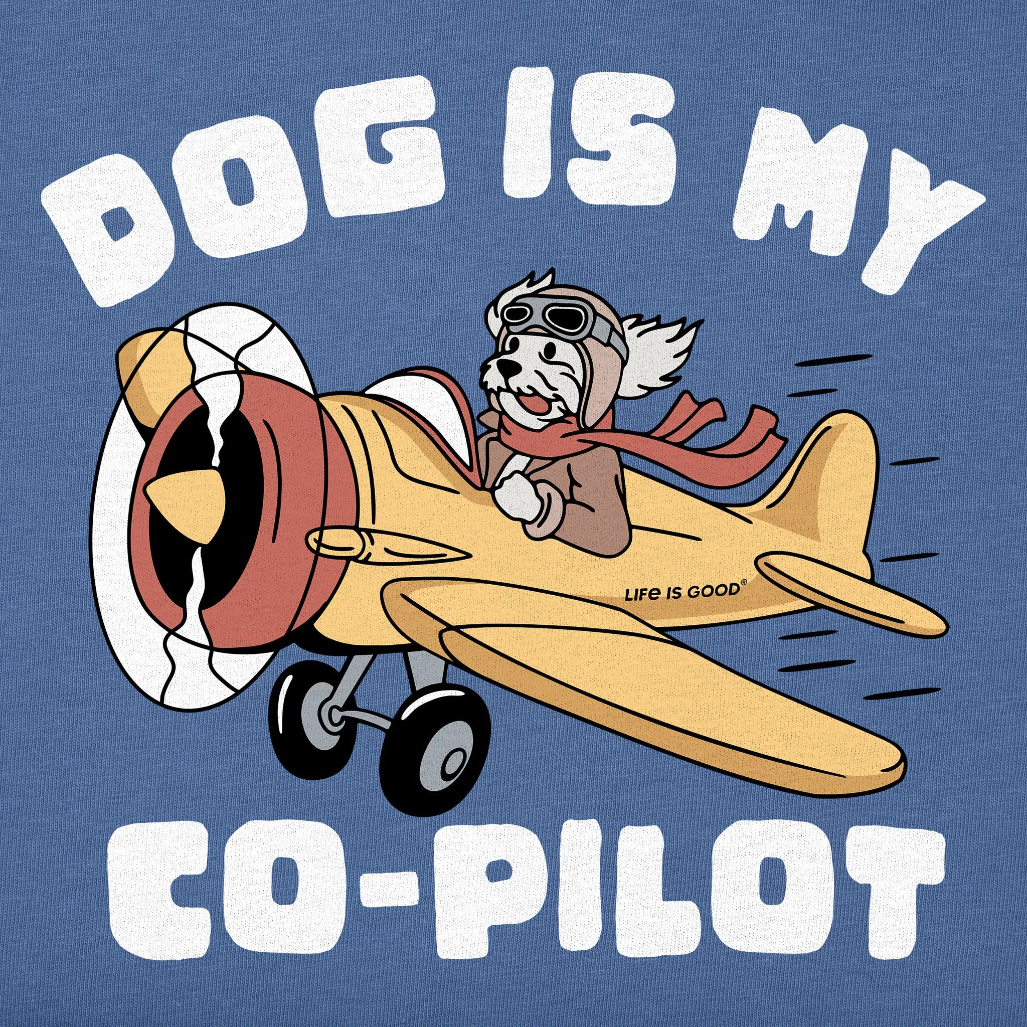 Men's Dog is My Co-Pilot Short Sleeve Tee Life is Good