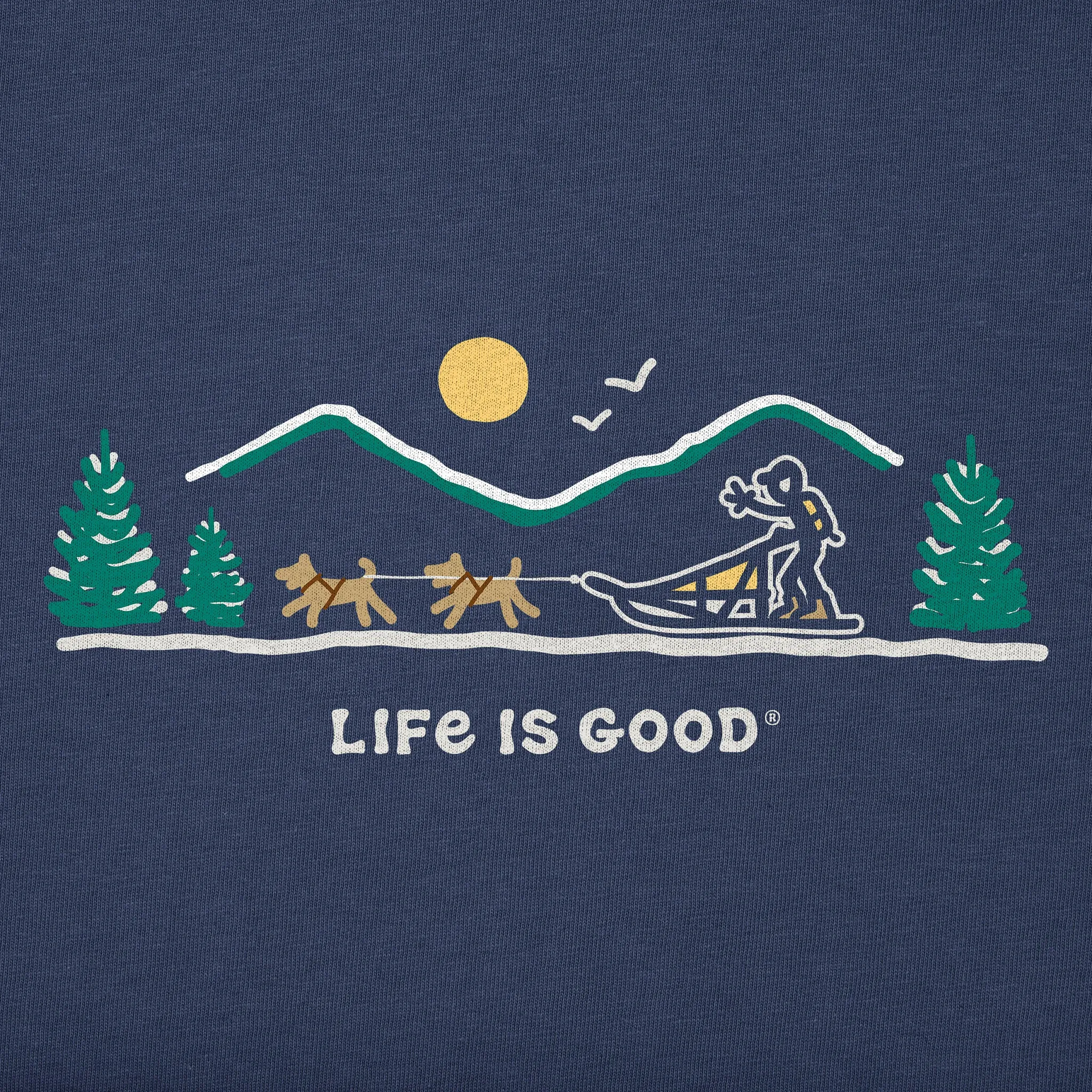 Men's Dogsled Vista Long Sleeve Crusher Tee Life is Good