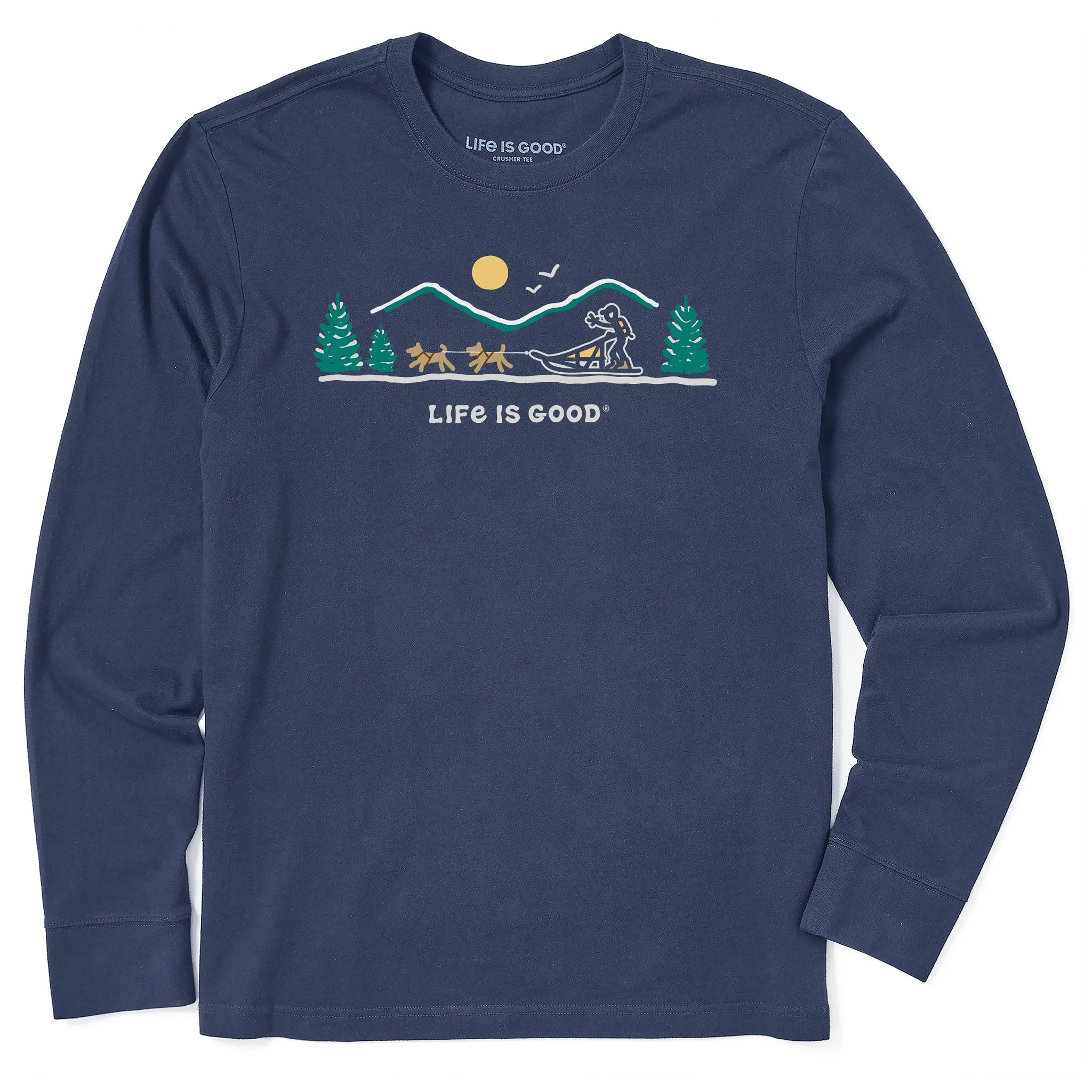 Men's Dogsled Vista Long Sleeve Crusher Tee Life is Good