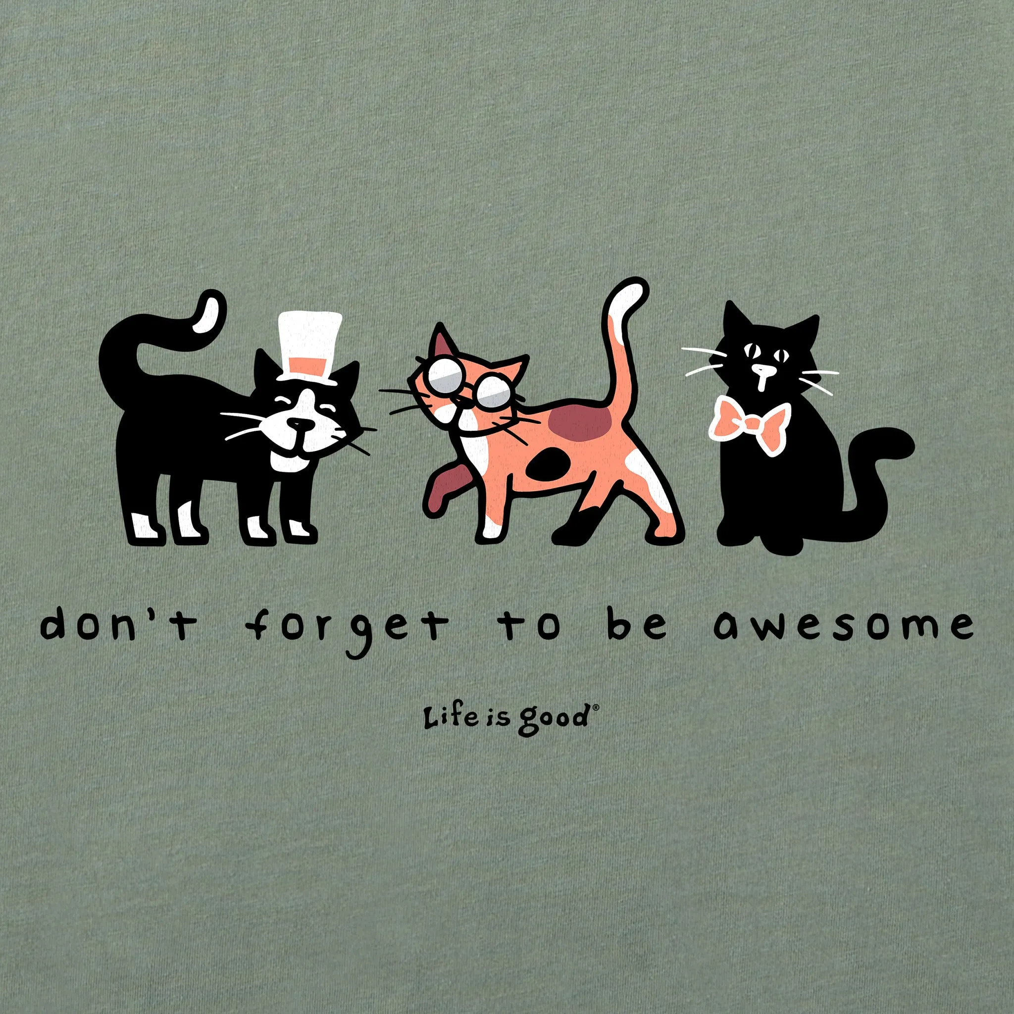 Men's Don't Forget to be Awesome Al's Short Sleeve Crusher Tee Life is Good