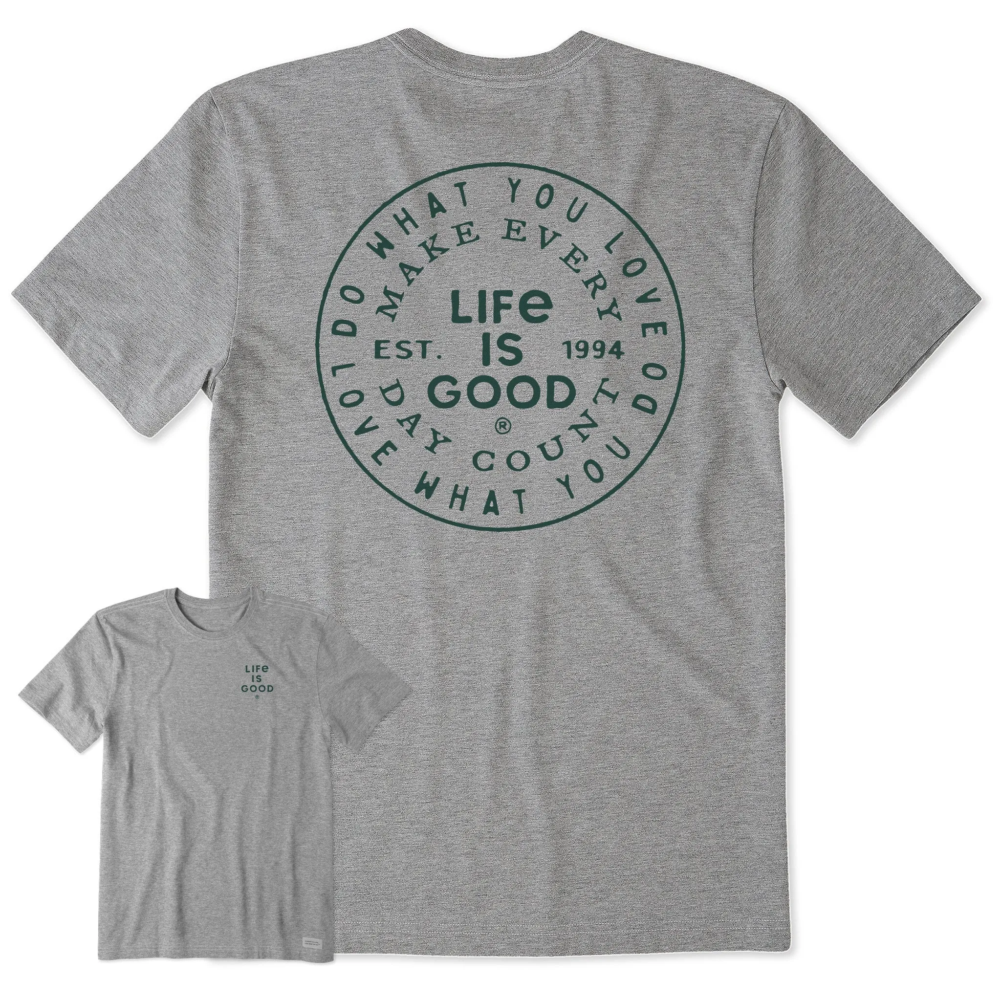 Men's DWYL Make Every Day Count Coin Short Sleeve Tee Life is Good