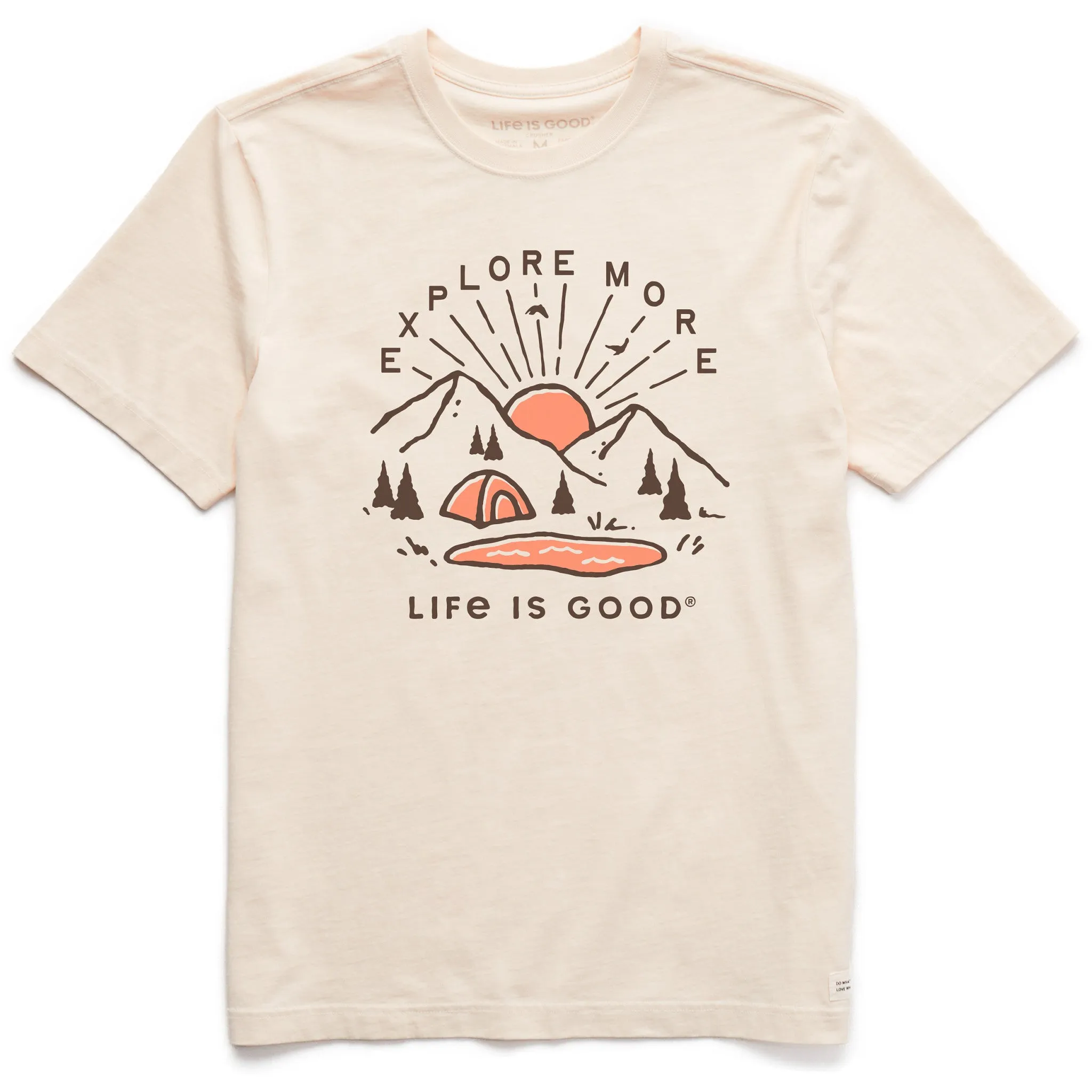 Men's Explore More Sunset Short Sleeve Crusher Tee Life is Good