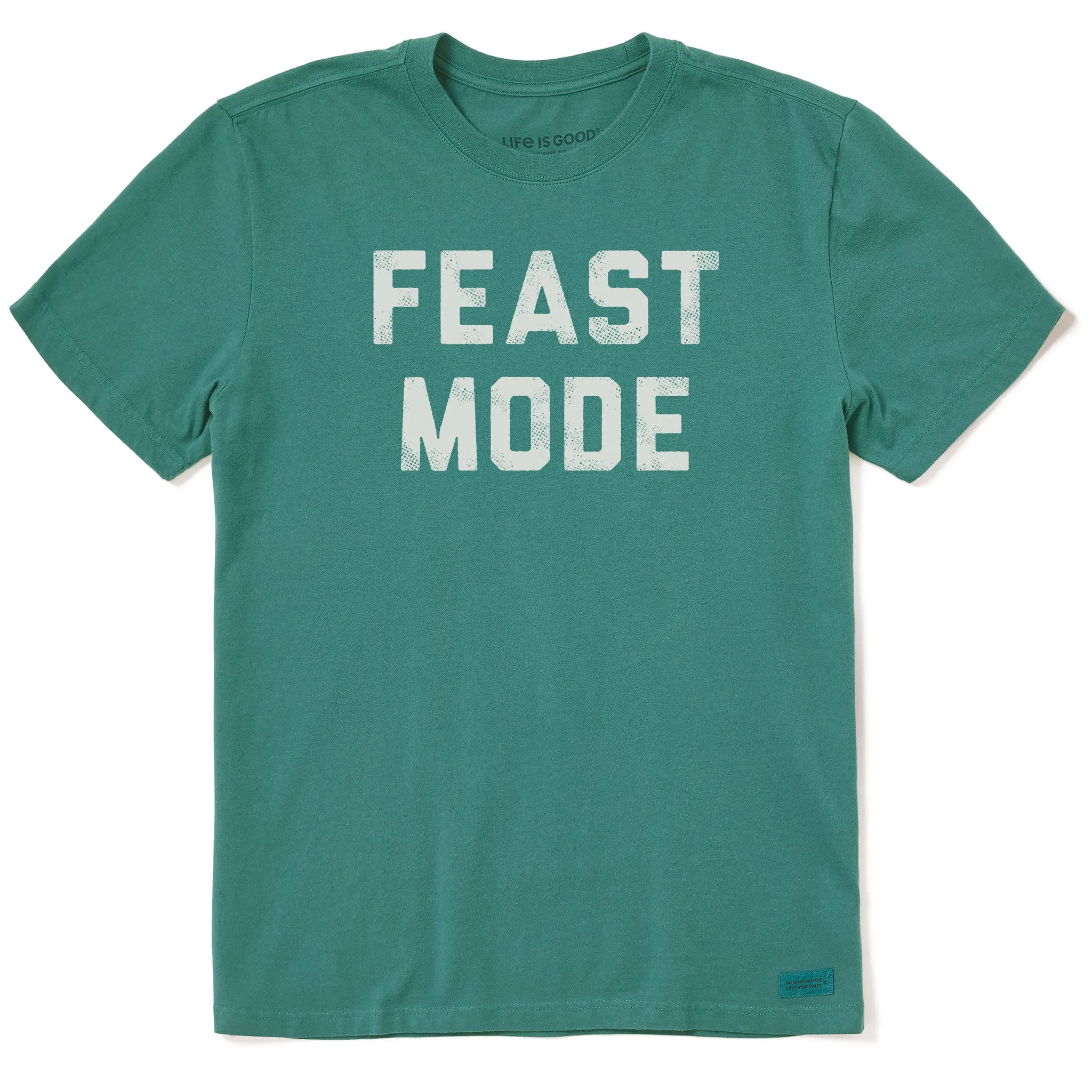 Men's Feast Mode Blocky Short Sleeve Crusher Tee Life is Good