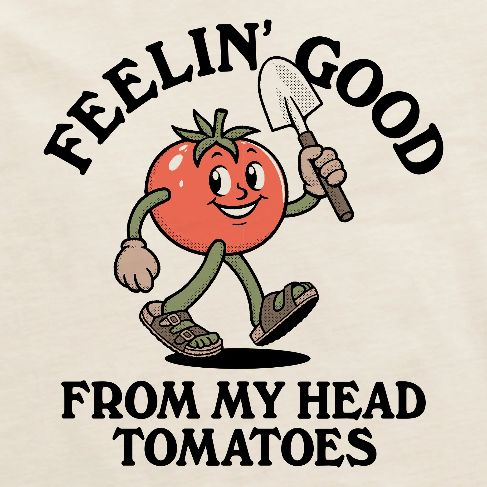 Men's Feelin' Good Tomatoes Short Sleeve Crusher Tee Life is Good