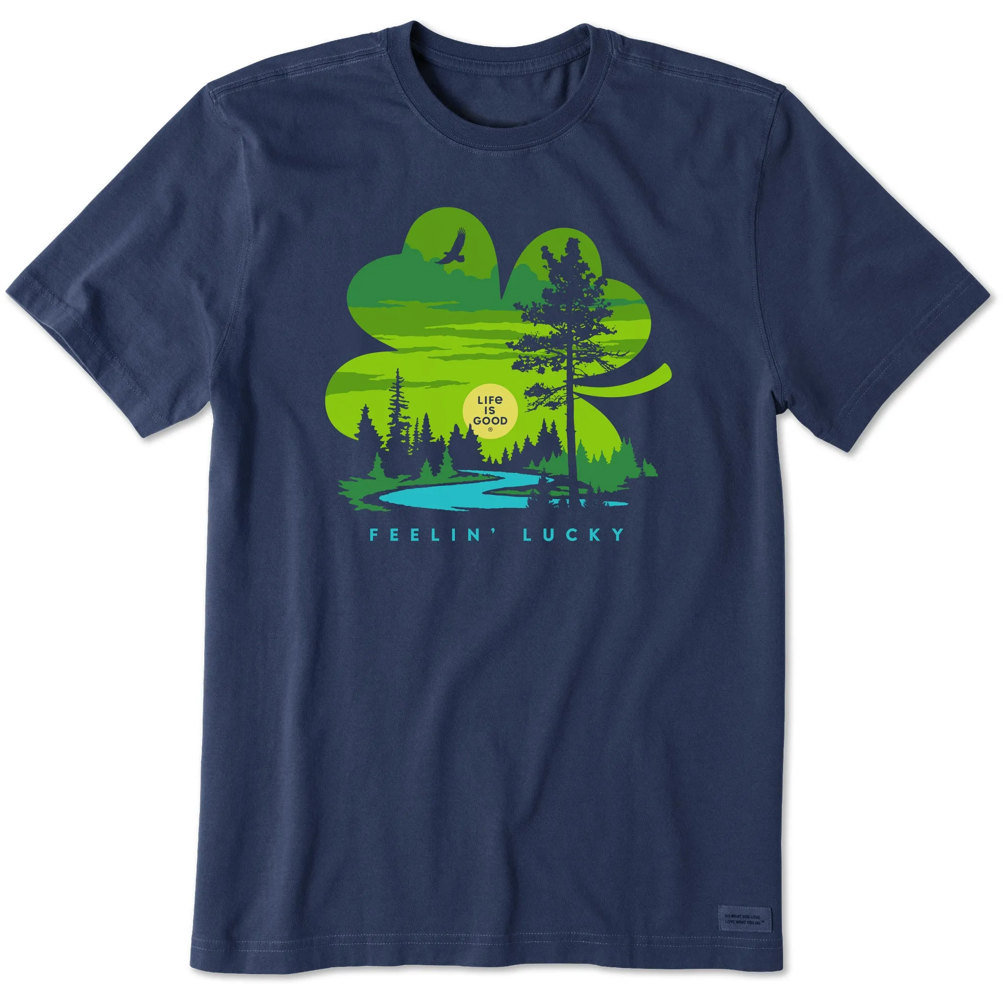 Men's Feelin' Lucky Cloverscape Short Sleeve Crusher Tee Life is Good