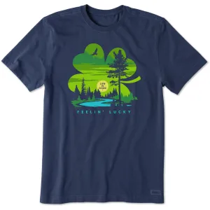 Men's Feelin' Lucky Cloverscape Short Sleeve Crusher Tee Life is Good