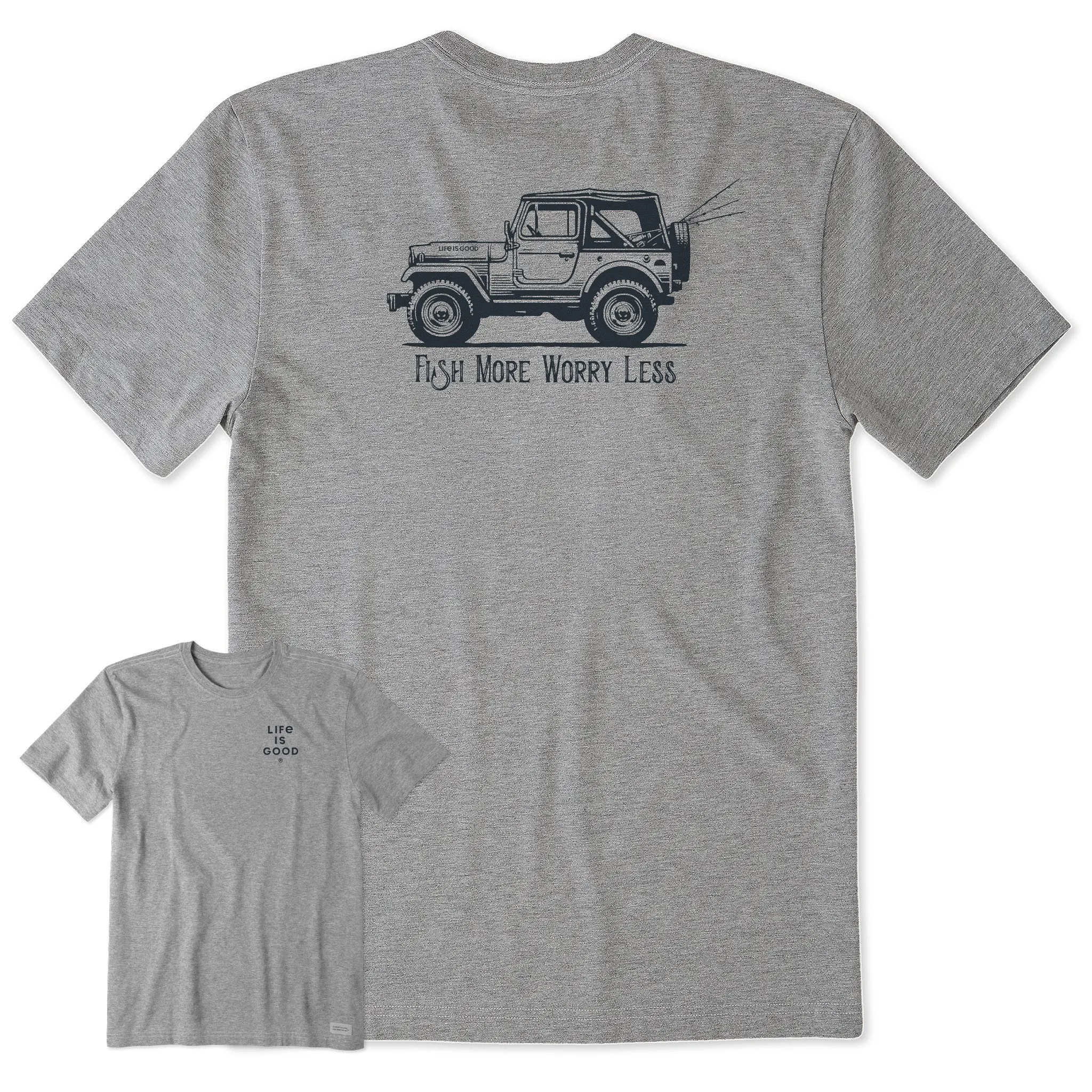 Men's Fish More ATV Short Sleeve Tee Life is Good
