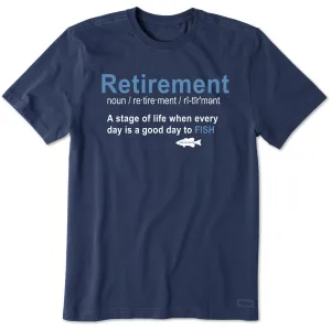 Men's Fish Retirement Defined Short Sleeve Tee Life is Good