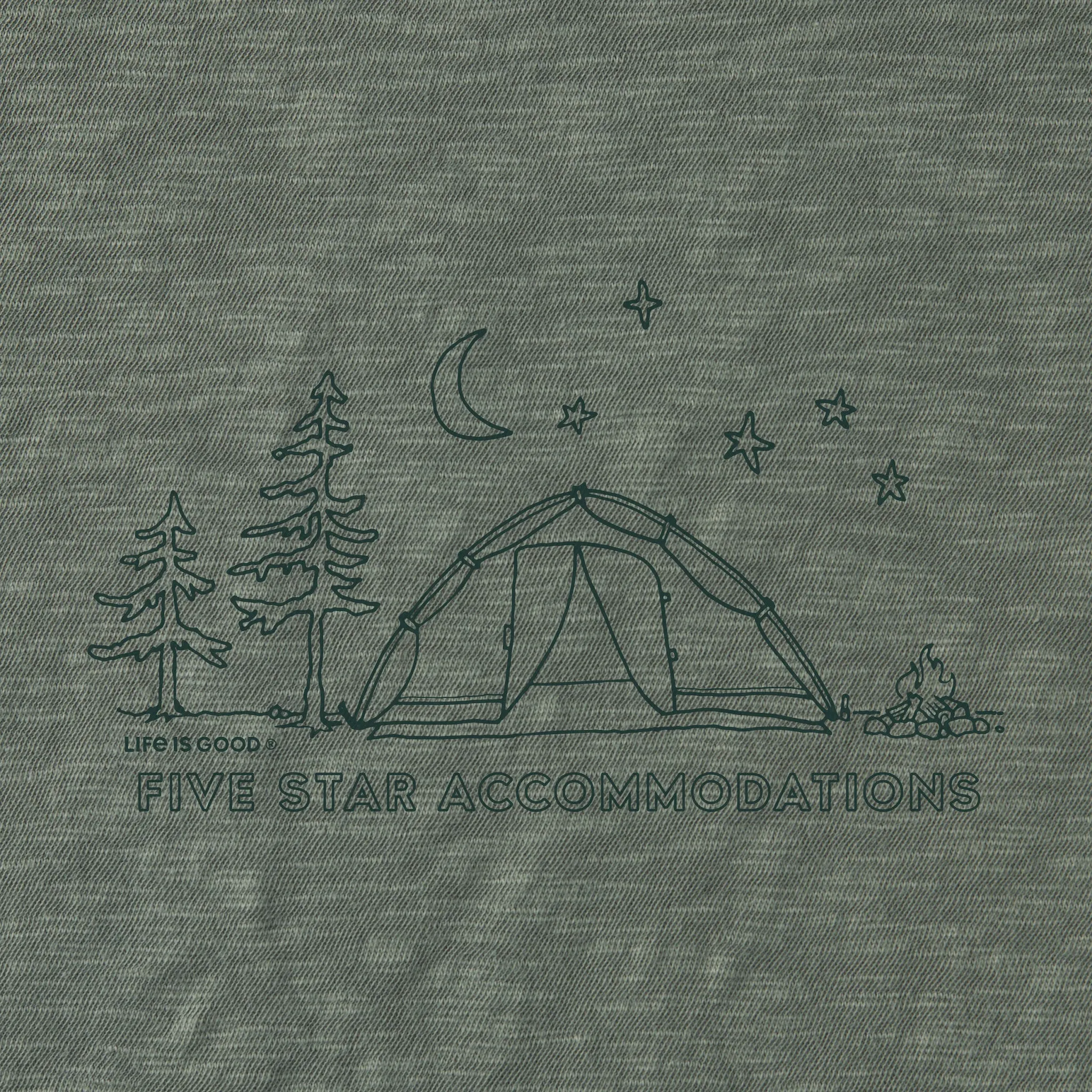 Men's Five Star Camp Textured Slub Tee Life is Good