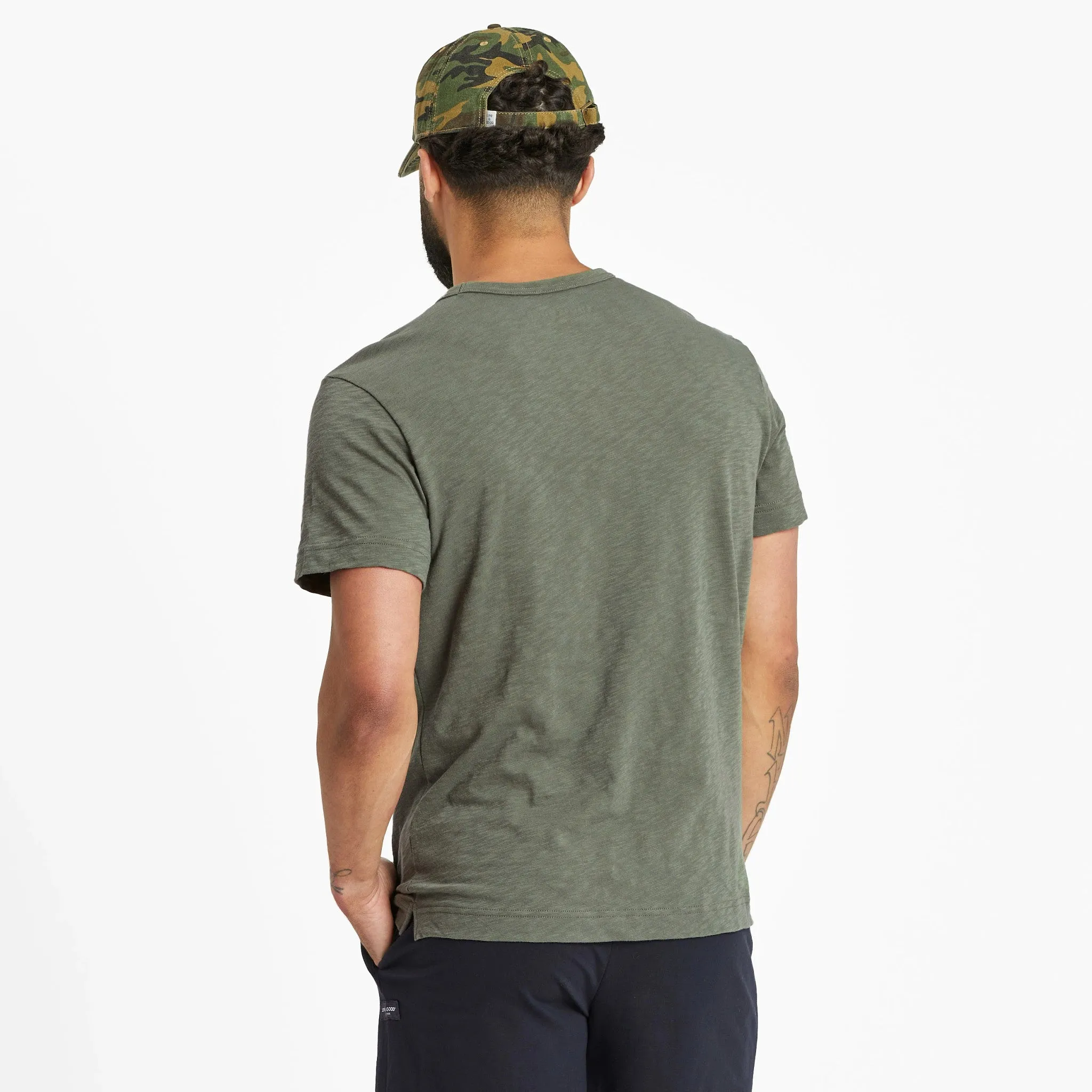 Men's Five Star Camp Textured Slub Tee Life is Good