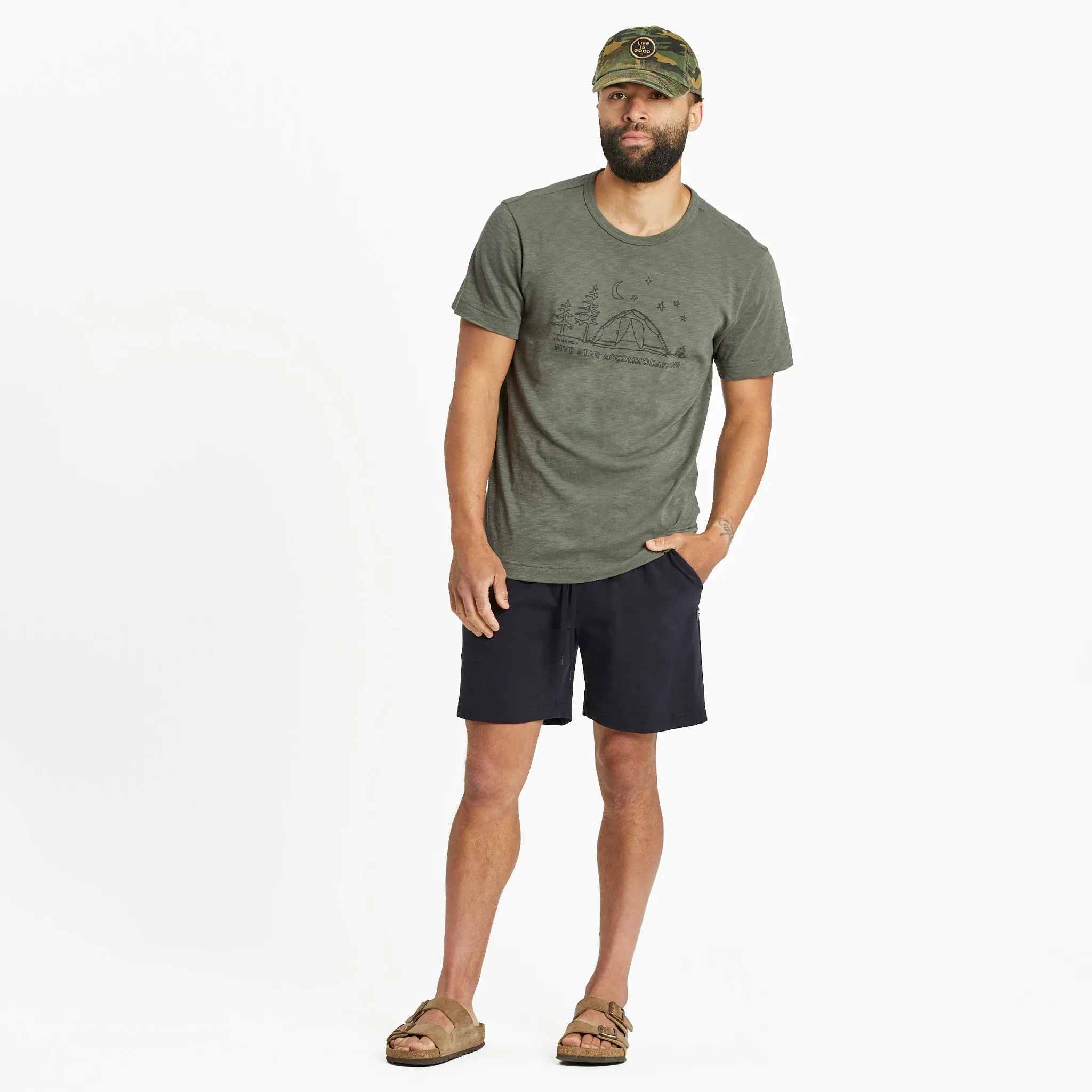 Men's Five Star Camp Textured Slub Tee Life is Good