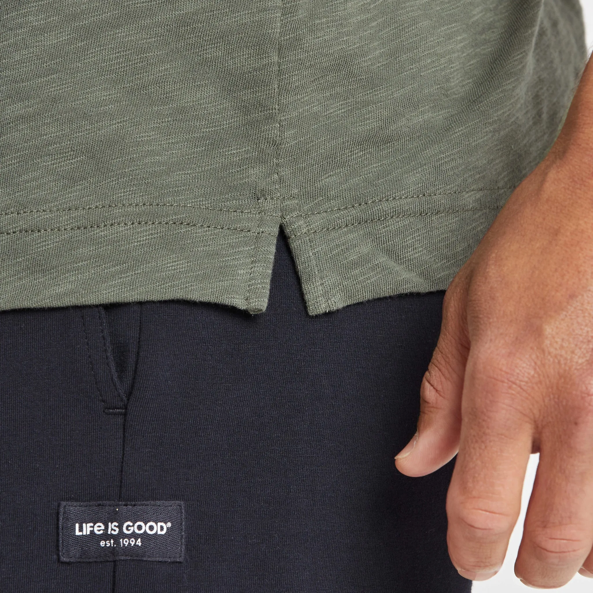 Men's Five Star Camp Textured Slub Tee Life is Good