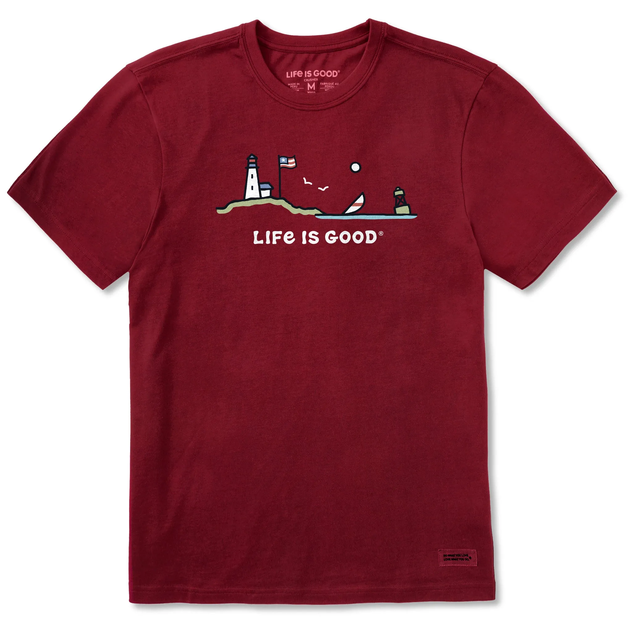 Men's Flag Ocean Vista Short Sleeve Tee Life is Good