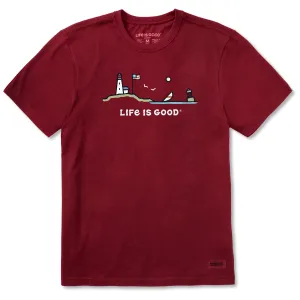 Men's Flag Ocean Vista Short Sleeve Tee Life is Good