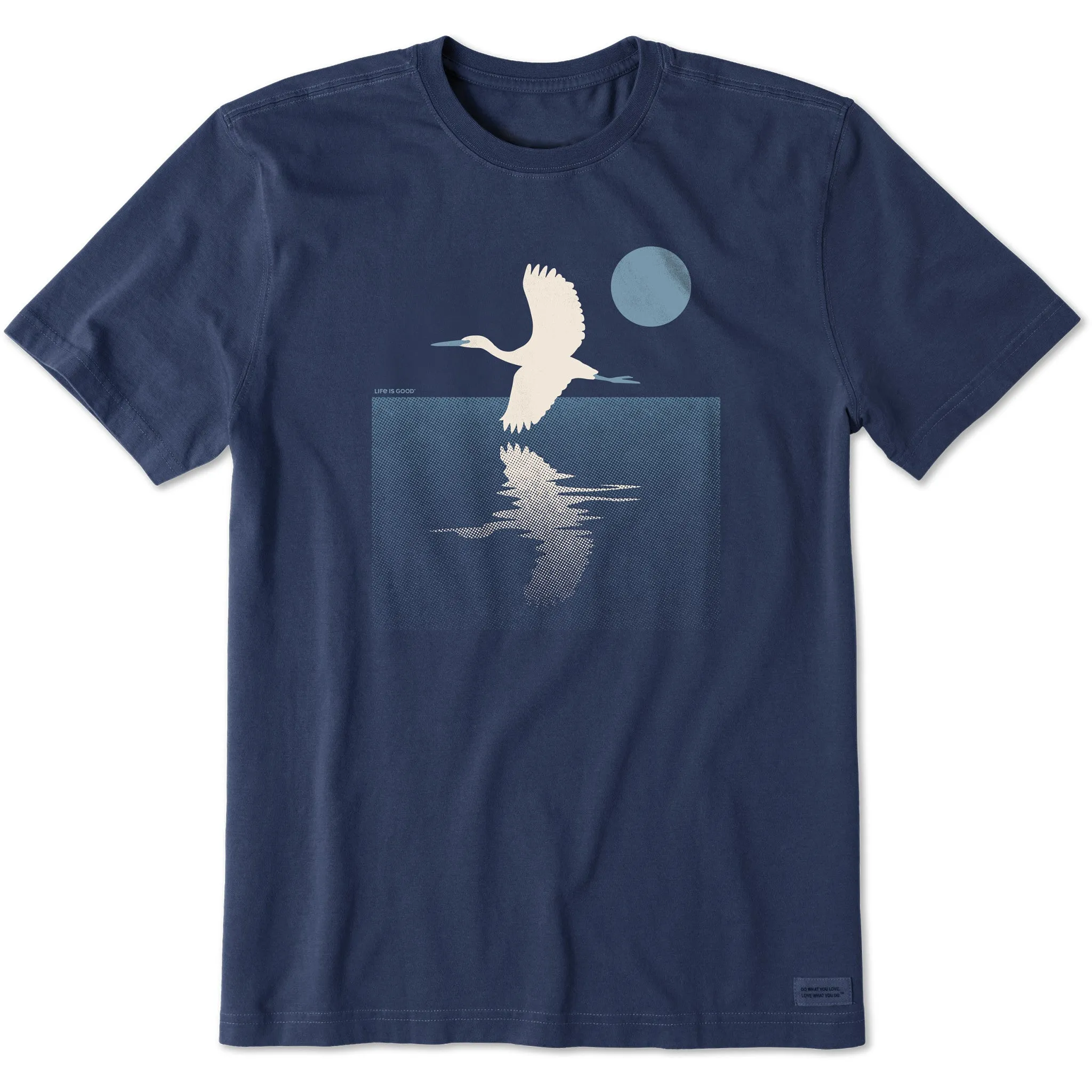 Men's Flight Over the Water Short Sleeve Crusher Tee Life is Good