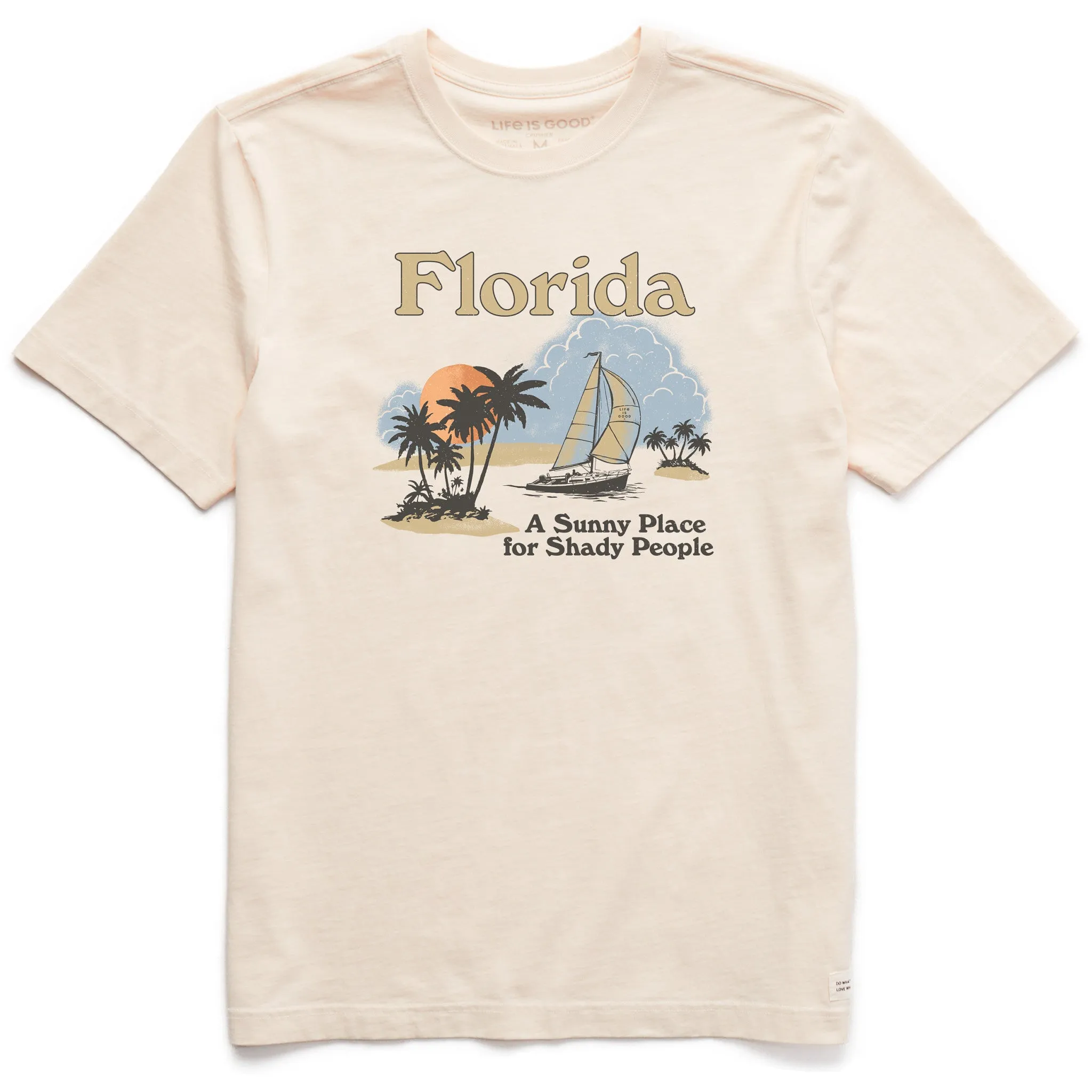 Men's Florida Sunny Place for Shady People Short Sleeve Crusher Tee Life is Good