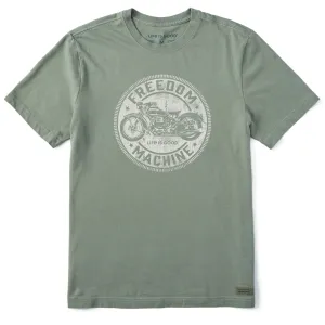 Men's Freedom Machine Motorcyle Short Sleeve Crusher Tee Life is Good