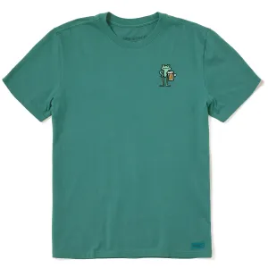 Men's Frog with Beer Short Sleeve Crusher Tee Life is Good