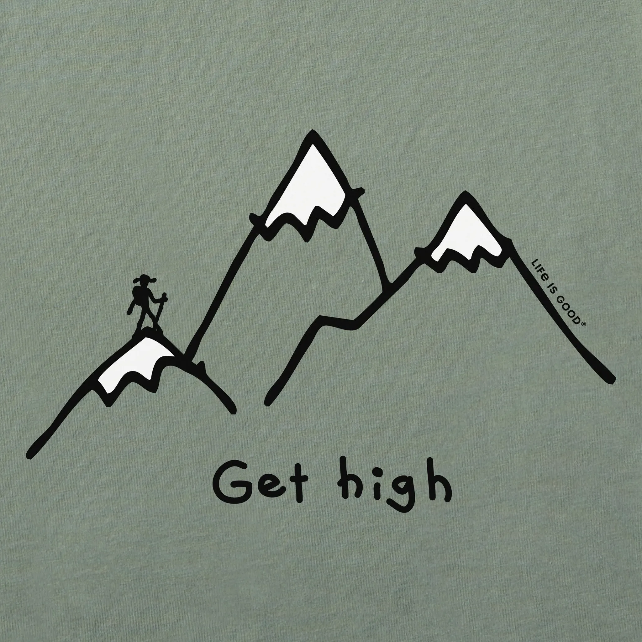 Men's Get High Hiker Short Sleeve Crusher Tee Life is Good
