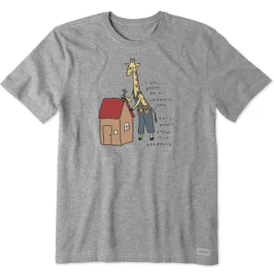 Men's Giraffe Woodwork Short Sleeve Crusher Tee Life is Good