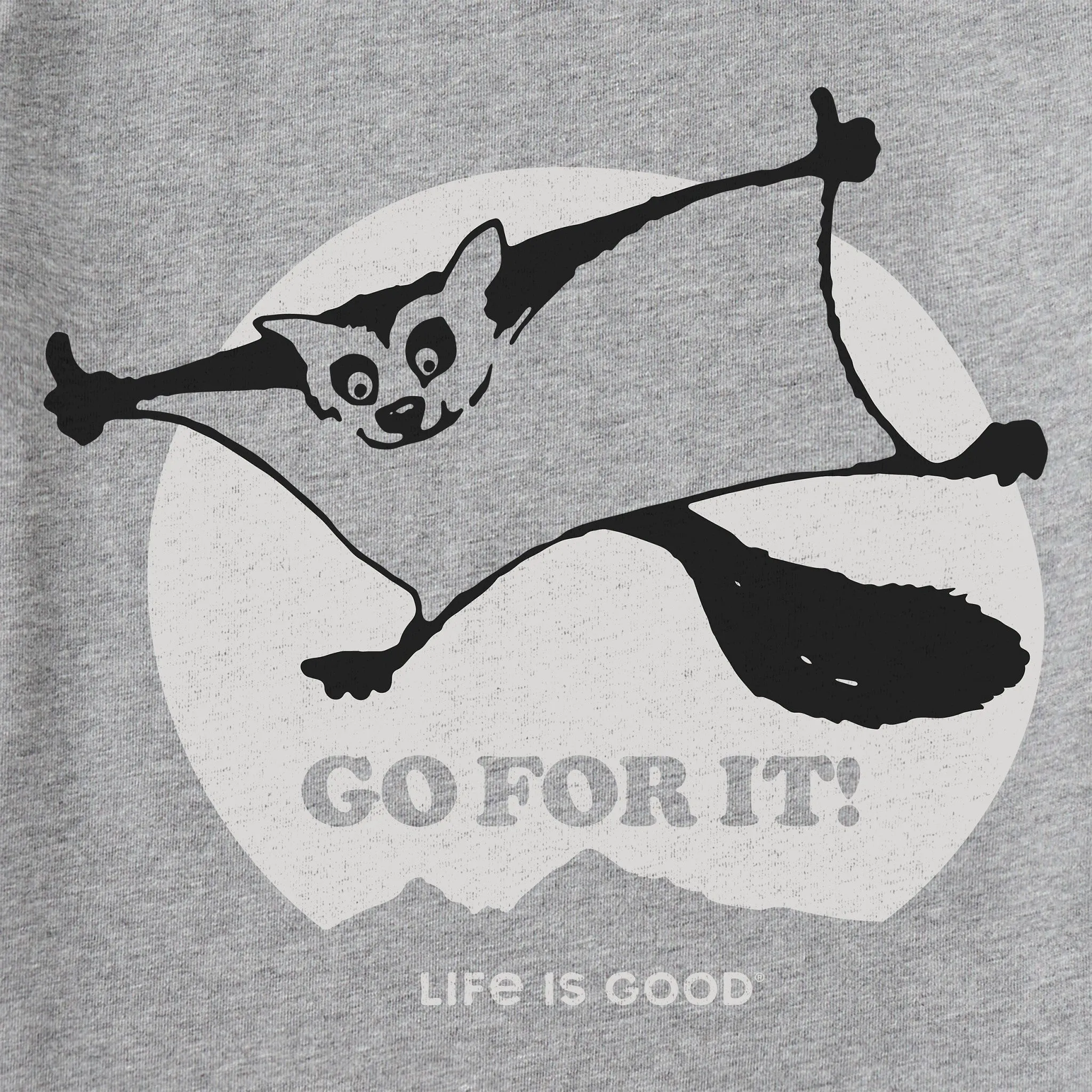 Men's Go For It Flying Squirrel Short Sleeve Tee Life is Good