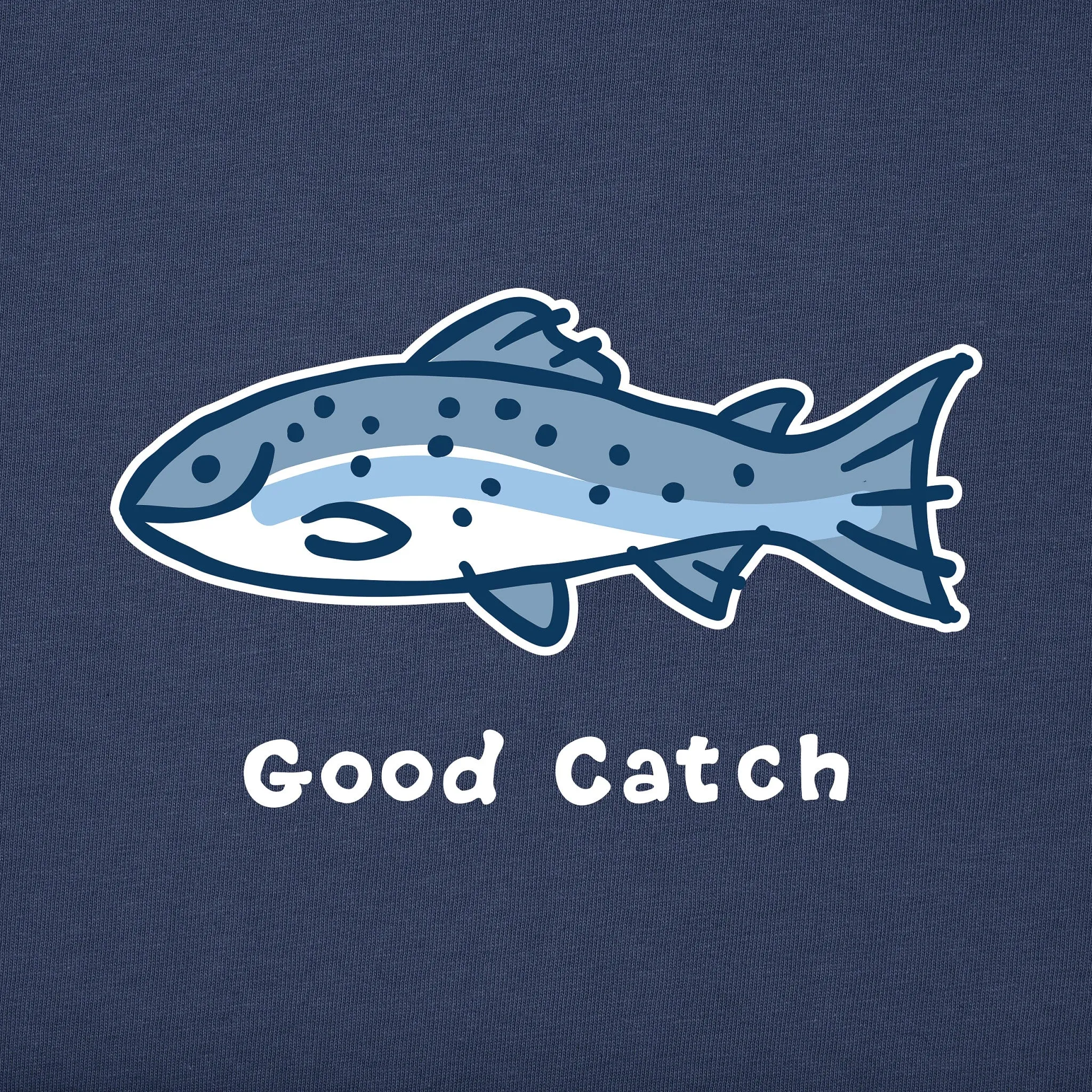 Men's Good Catch Short Sleeve Crusher Tee Life is Good