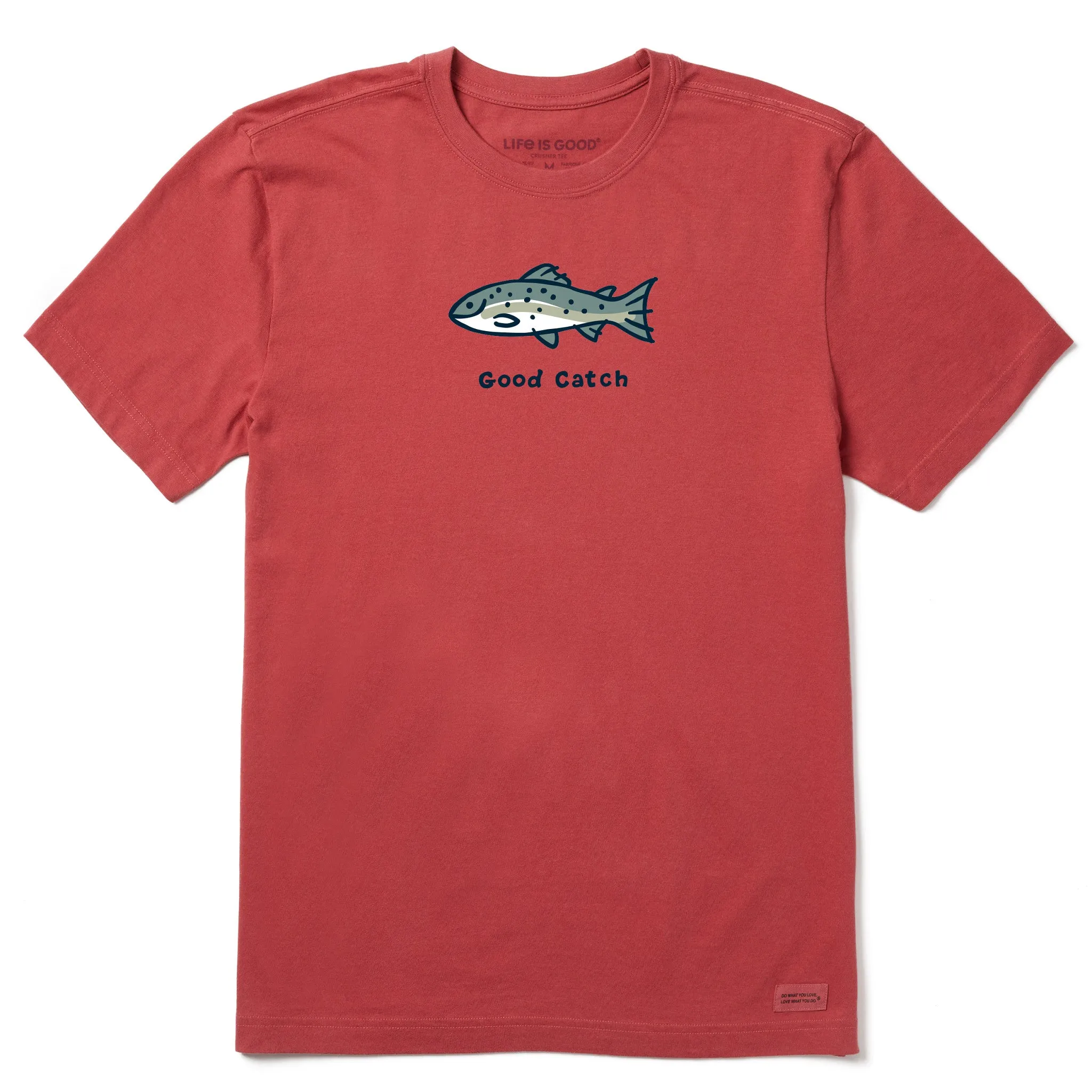 Men's Good Catch Short Sleeve Crusher Tee Life is Good