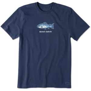 Men's Good Catch Short Sleeve Crusher Tee Life is Good