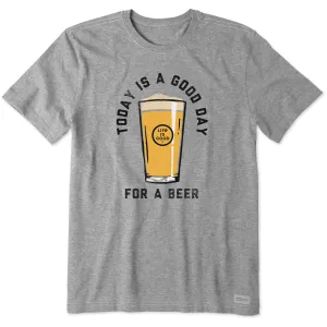 Men's Good Day for a Beer Short Sleeve Tee Life is Good