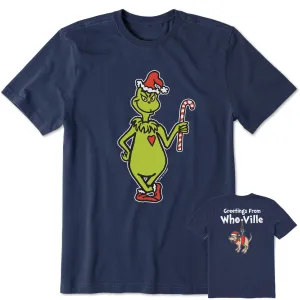 Men's Greetings From Who-Ville Short Sleeve Crusher Tee Life is Good