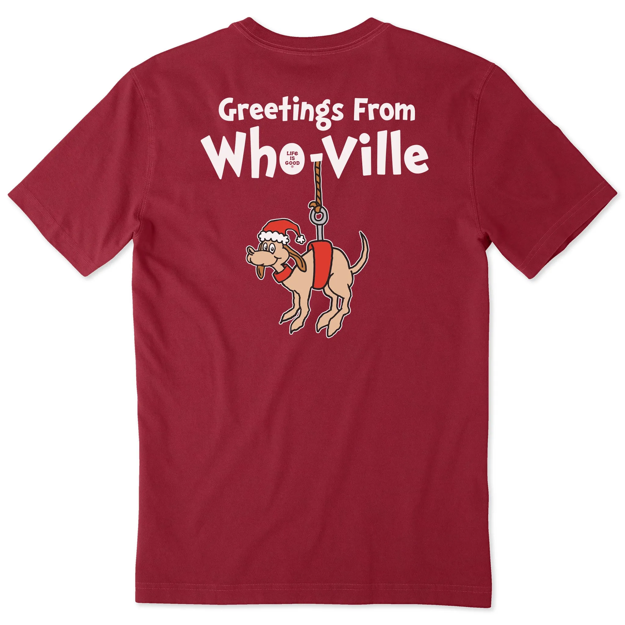 Men's Greetings From Who-Ville Short Sleeve Crusher Tee Life is Good