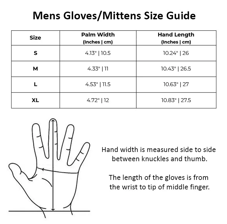Mens Grey Luxury Sheepskin Suede Leather Gloves With Buckle
